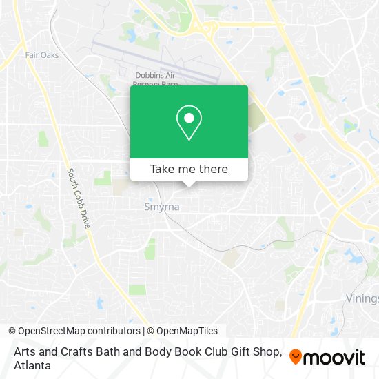 Arts and Crafts Bath and Body Book Club Gift Shop map