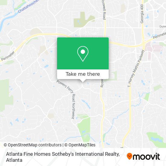 Atlanta Fine Homes Sotheby's International Realty map
