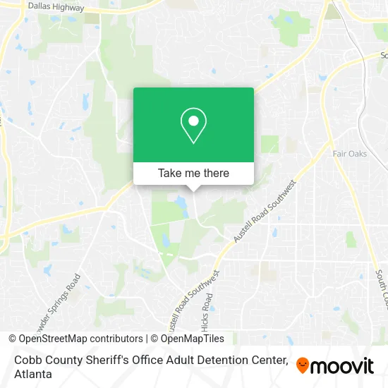 Mapa de Cobb County Sheriff's Office Adult Detention Center