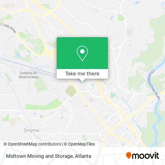 Midtown Moving and Storage map