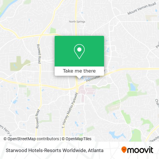 Starwood Hotels-Resorts Worldwide map