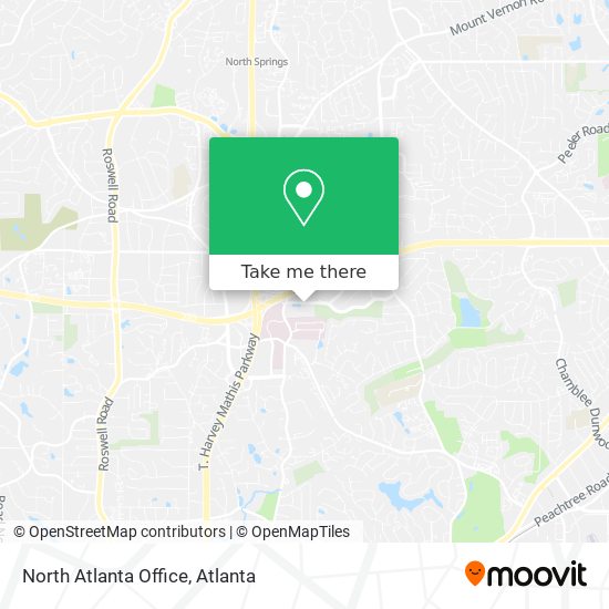 North Atlanta Office map