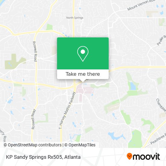 KP Sandy Springs Rx505 map