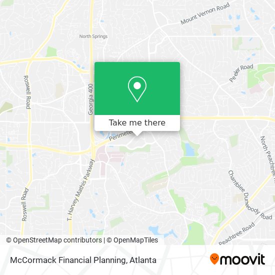 McCormack Financial Planning map