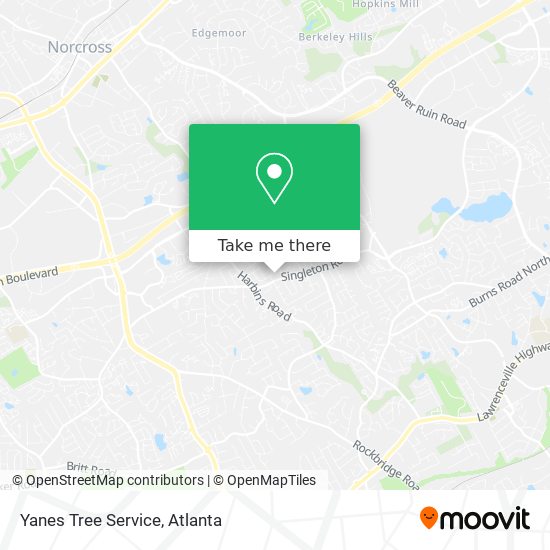 Yanes Tree Service map