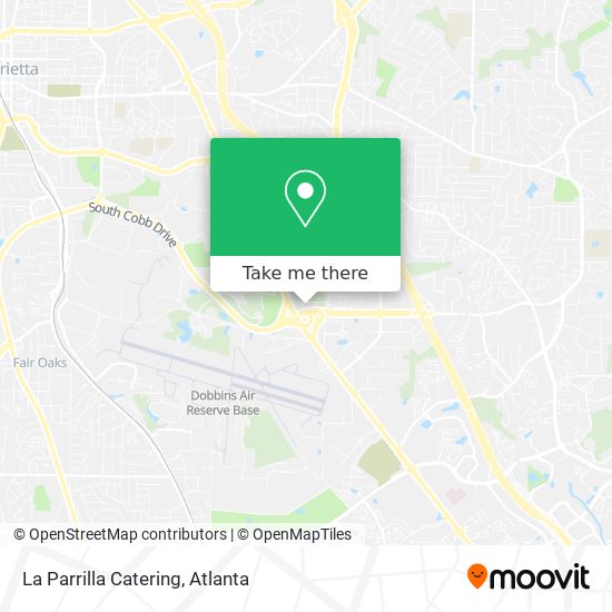 La Parrilla Catering map