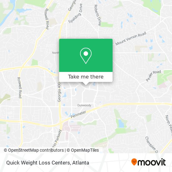 Quick Weight Loss Centers map