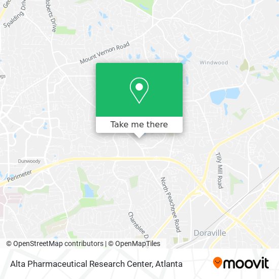 Mapa de Alta Pharmaceutical Research Center