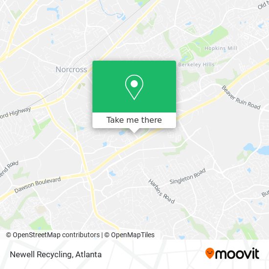 Newell Recycling map