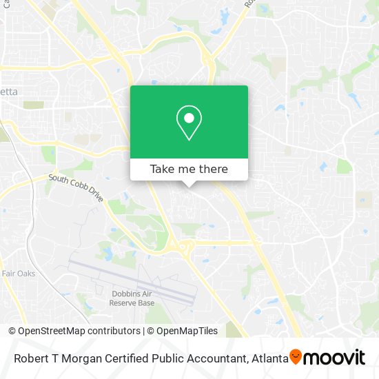 Robert T Morgan Certified Public Accountant map