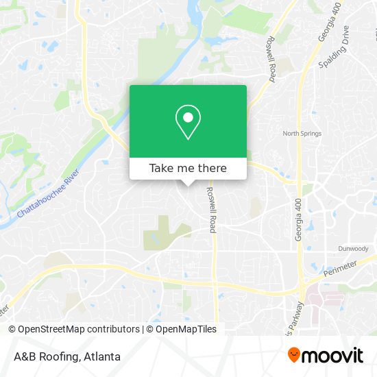 A&B Roofing map