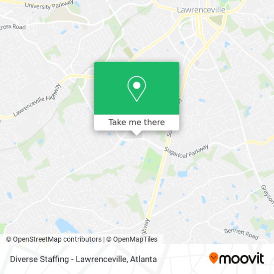 Diverse Staffing - Lawrenceville map