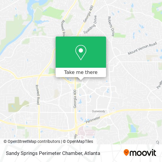 Sandy Springs Perimeter Chamber map