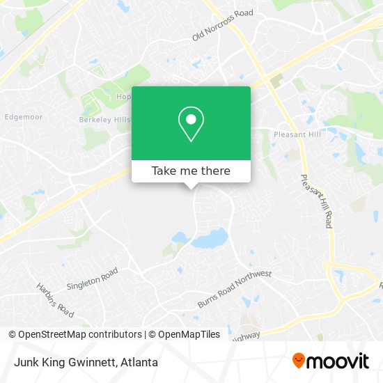 Junk King Gwinnett map