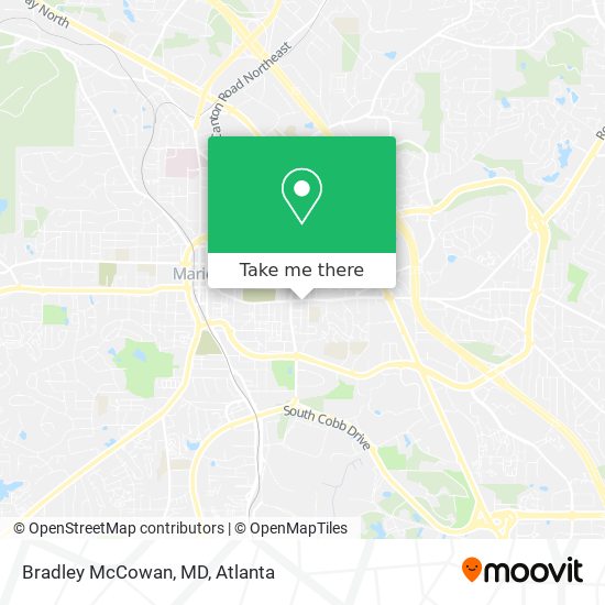 Mapa de Bradley McCowan, MD