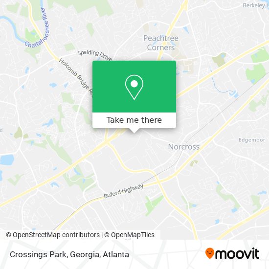 Crossings Park, Georgia map