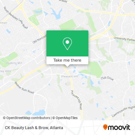 CK Beauty Lash & Brow map