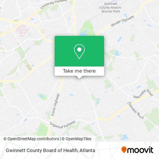 Gwinnett County Board of Health map