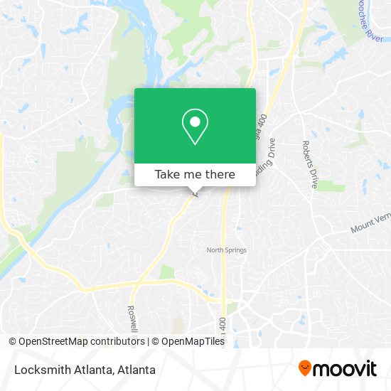 Mapa de Locksmith Atlanta