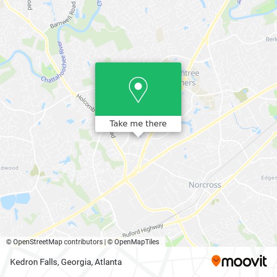 Kedron Falls, Georgia map