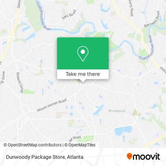 Mapa de Dunwoody Package Store