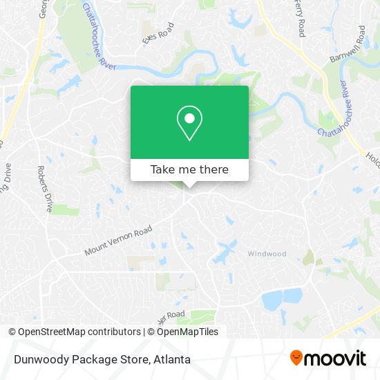 Dunwoody Package Store map