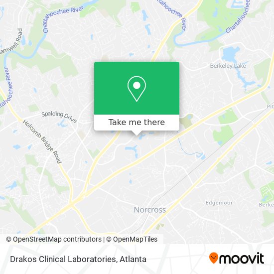 Drakos Clinical Laboratories map