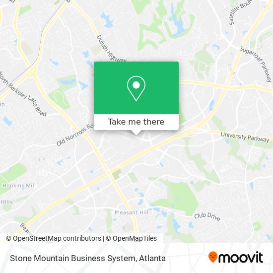 Mapa de Stone Mountain Business System