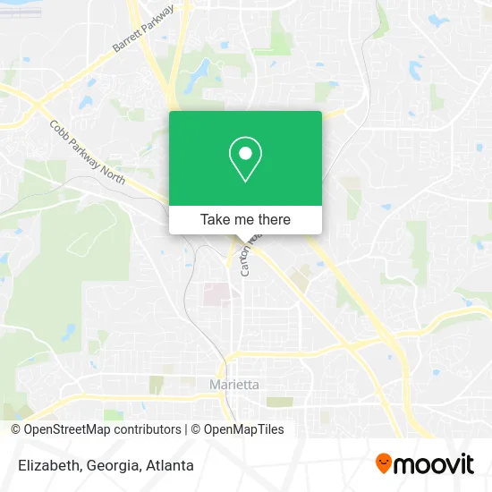 Elizabeth, Georgia map