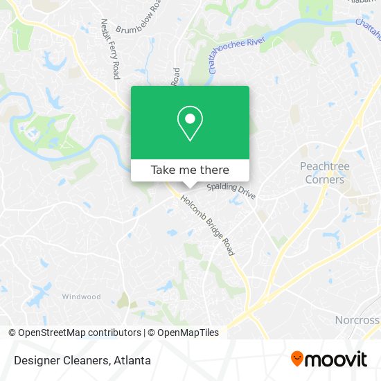 Designer Cleaners map