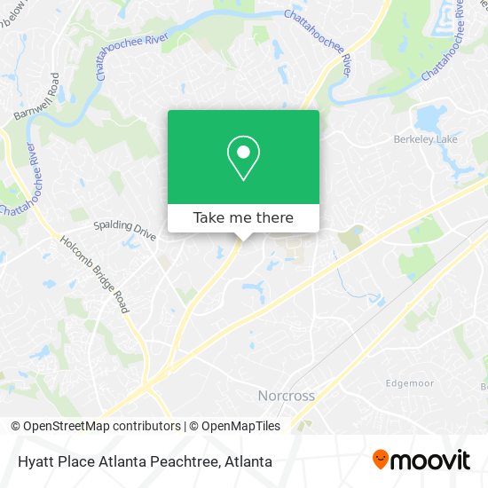 Hyatt Place Atlanta Peachtree map