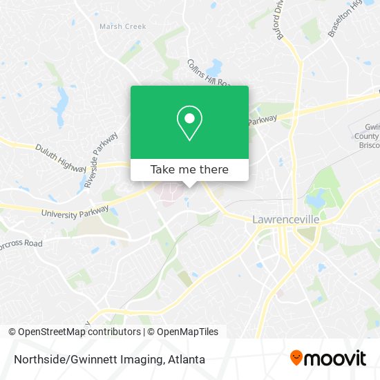 Northside/Gwinnett Imaging map