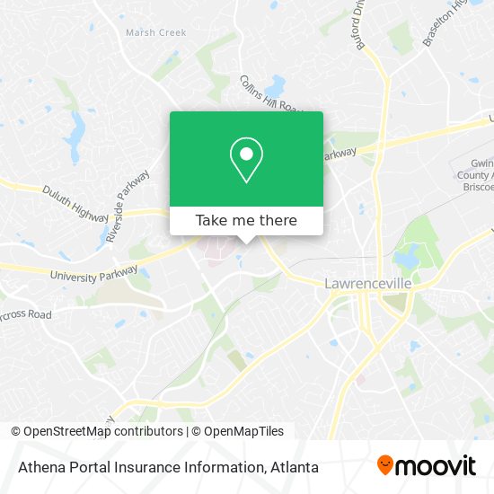 Athena Portal Insurance Information map