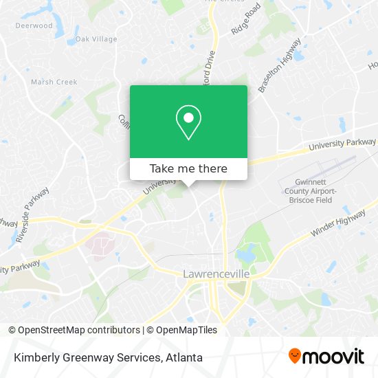 Mapa de Kimberly Greenway Services