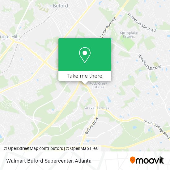 Walmart Buford Supercenter map