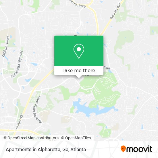 Mapa de Apartments in Alpharetta, Ga