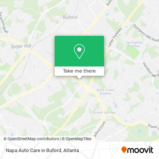 Napa Auto Care in Buford map