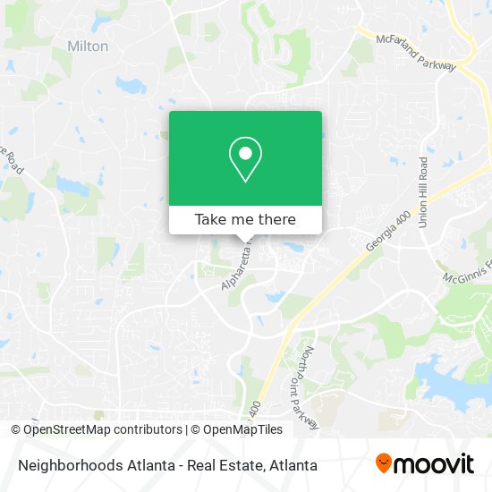 Mapa de Neighborhoods Atlanta - Real Estate