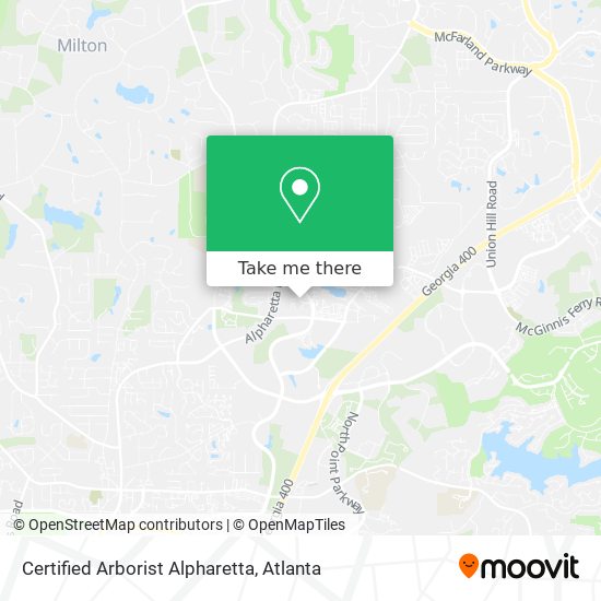 Certified Arborist Alpharetta map