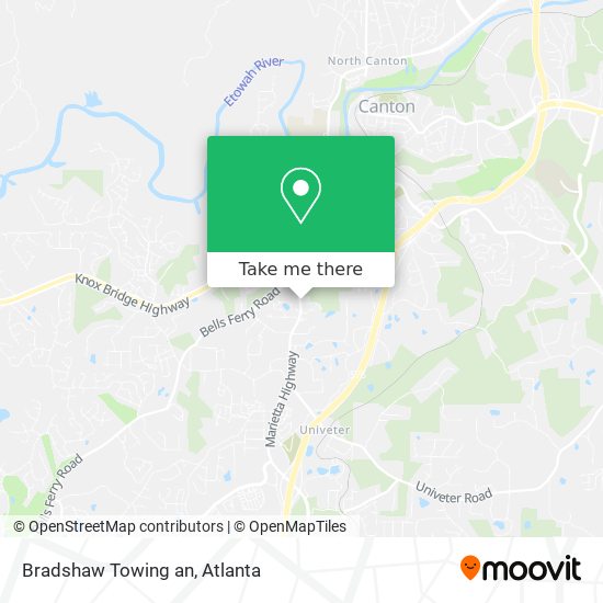 Mapa de Bradshaw Towing an