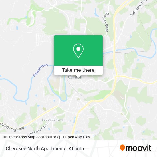 Mapa de Cherokee North Apartments