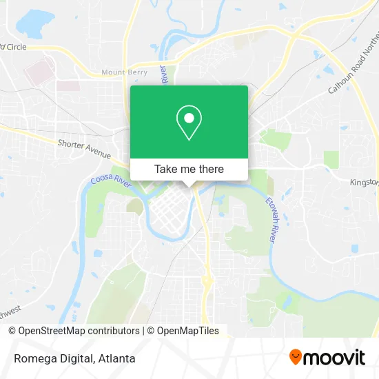 Mapa de Romega Digital