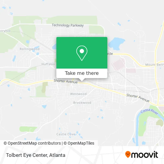 Tolbert Eye Center map