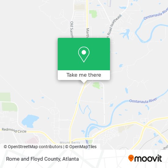 Rome and Floyd County map
