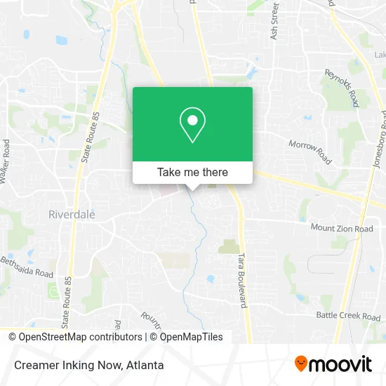 Creamer Inking Now map