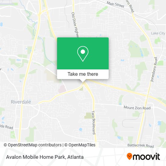 Avalon Mobile Home Park map