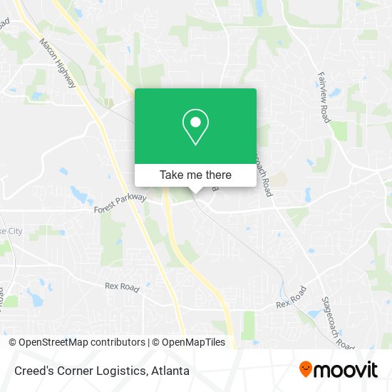 Creed's Corner Logistics map