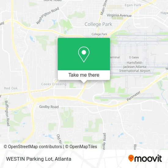 WESTIN Parking Lot map