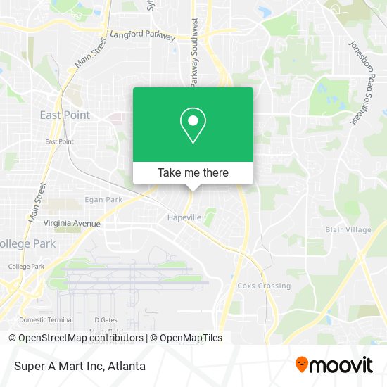 Super A Mart Inc map