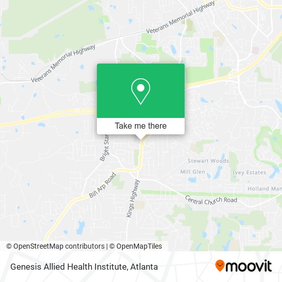 Mapa de Genesis Allied Health Institute